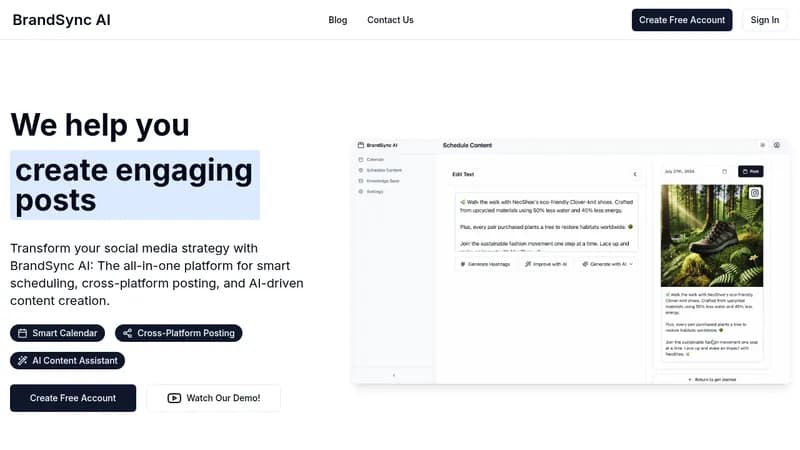 brandsync ai website