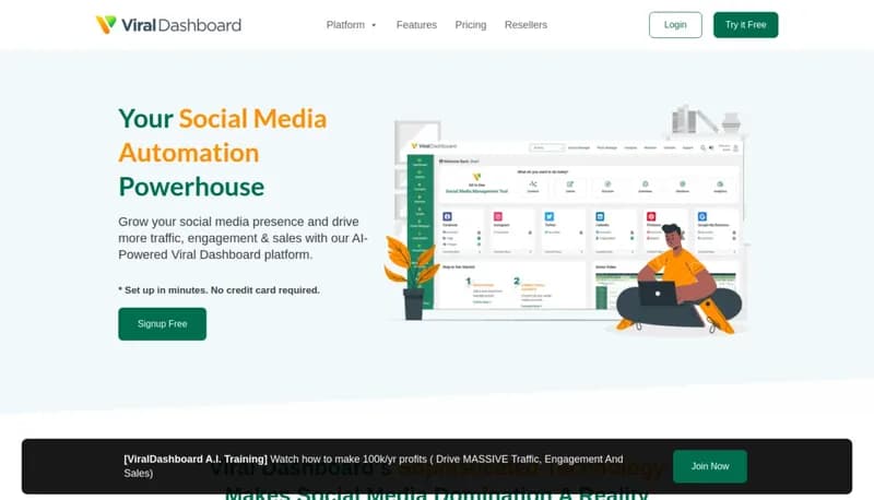 ViralDashboard screenshot
