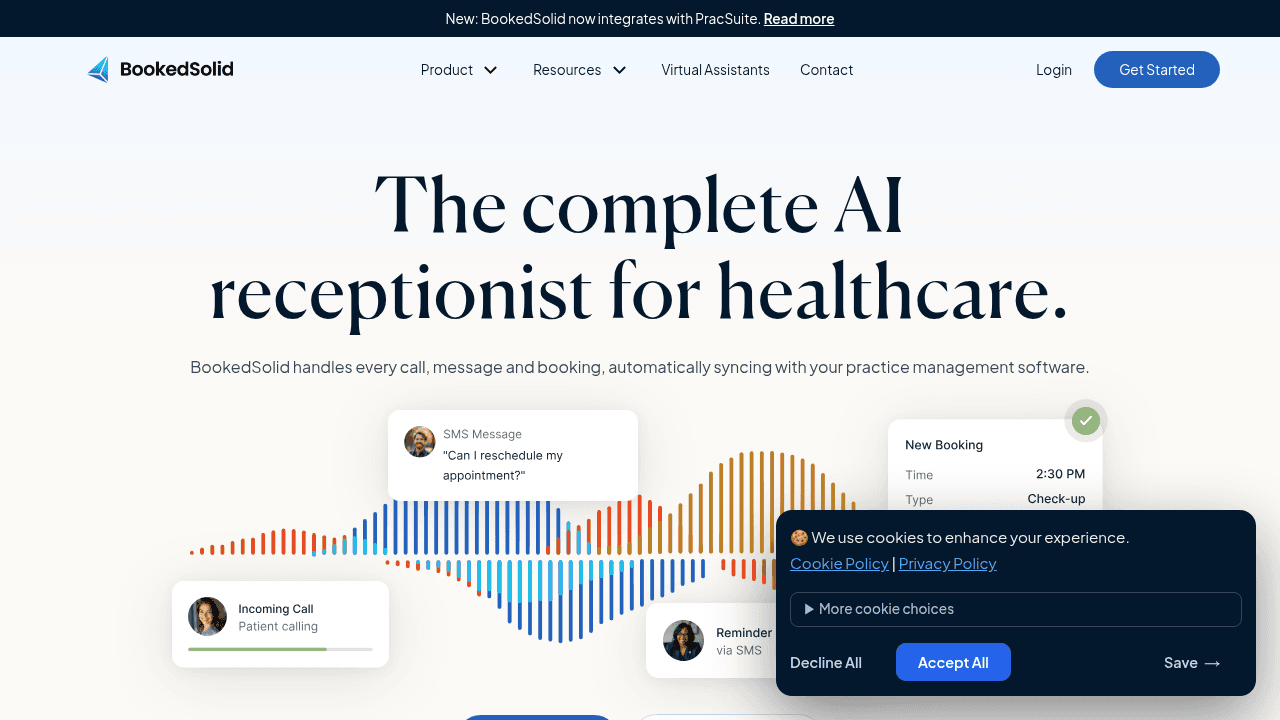 bookedsolid website