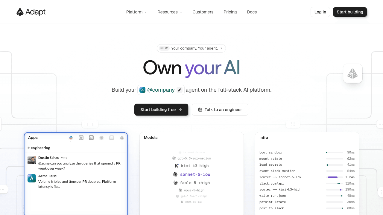 adapt website
