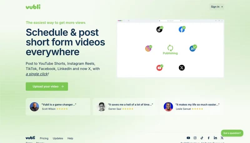 Vubli.ai screenshot