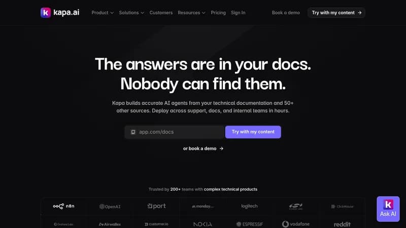 kapa.ai website
