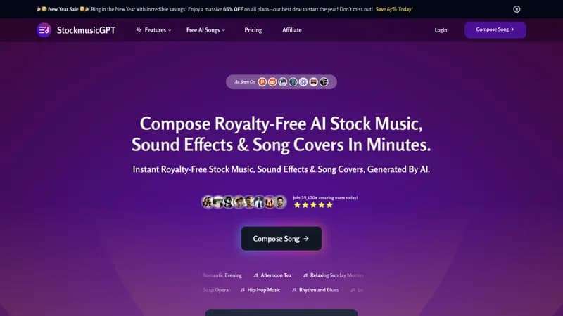 StockmusicGPT screenshot