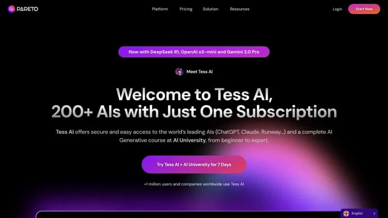 Tess AI screenshot