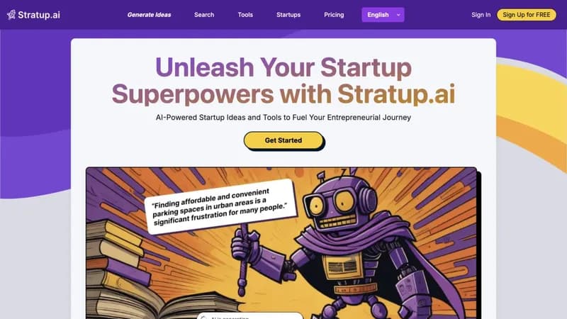 Stratup.ai screenshot