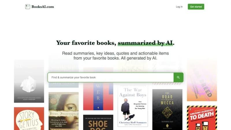 BooksAI.com screenshot