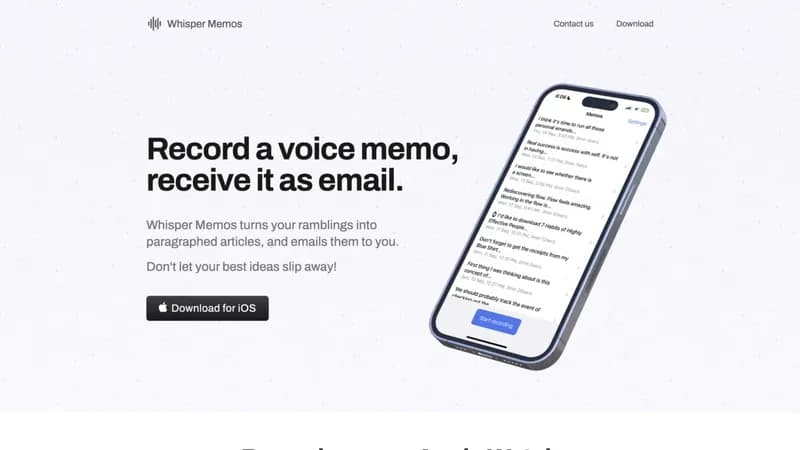 Whisper Memos screenshot