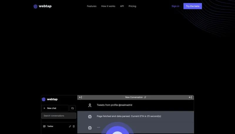 Webtap AI screenshot