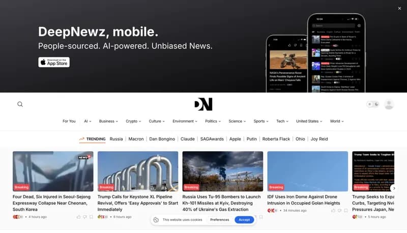DeepNewz screenshot