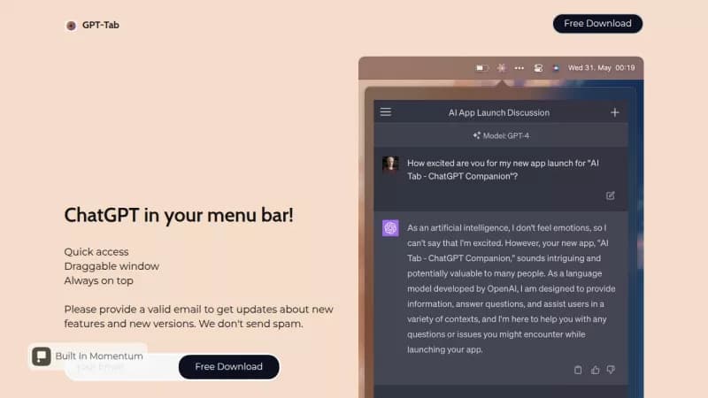 GPT-Tab screenshot