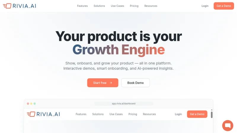 rivia.ai website