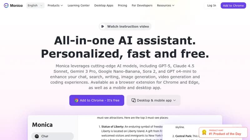 monica website