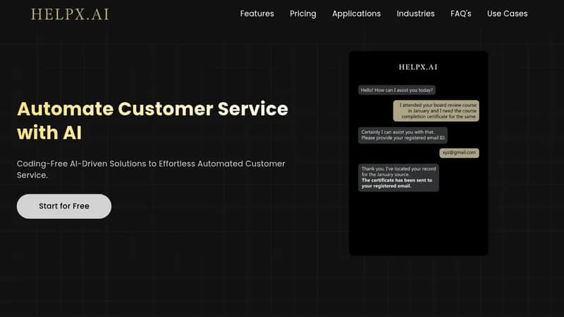helpx.ai website