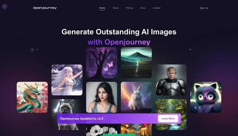 Openjourney screenshot
