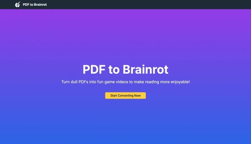 PDF to Brainrot screenshot
