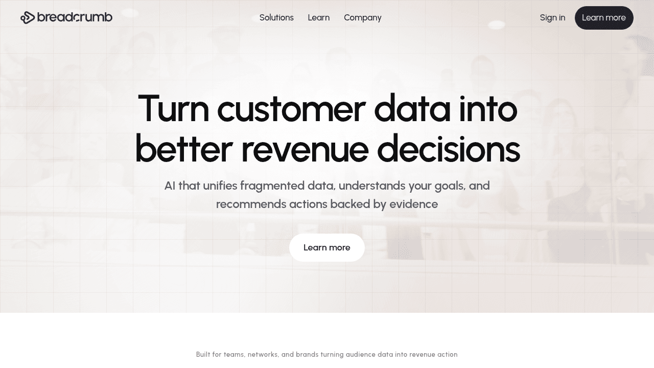 breadcrumb website