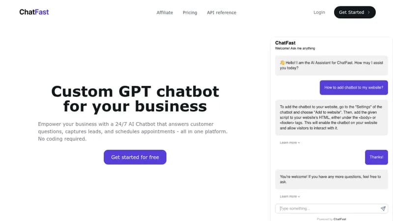 chatfast website