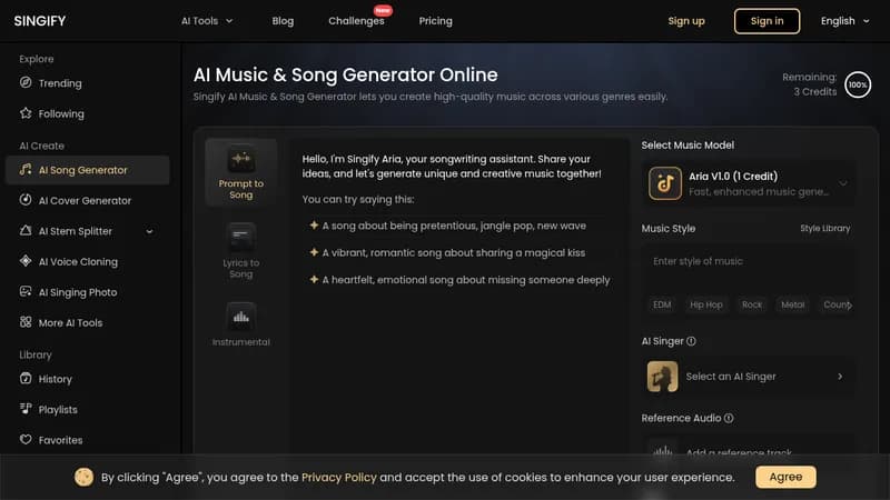 singify website