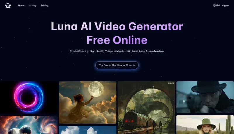 Luna AI Video Generator screenshot
