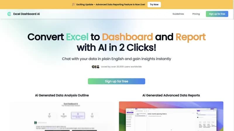 ExcelDashboard AI screenshot