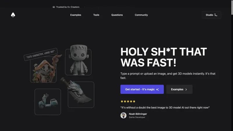 3D AI Studio screenshot