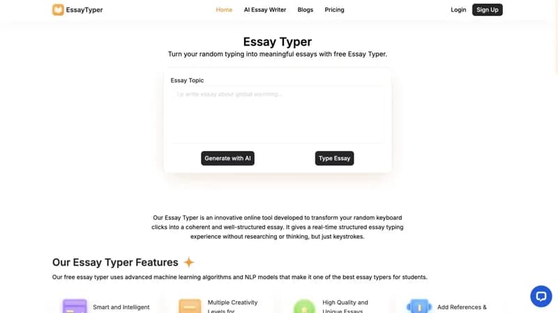 Essay Typer screenshot