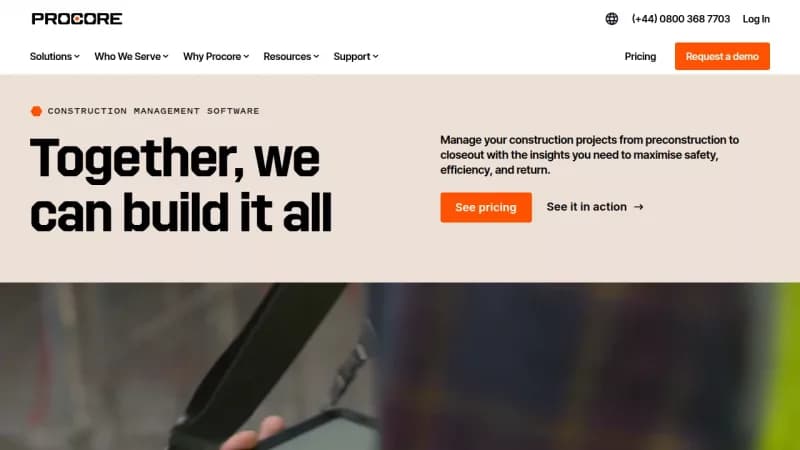 Procore Construction Management Software screenshot