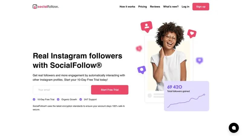 SocialFollow screenshot