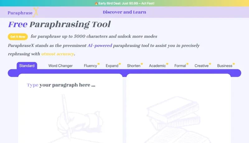 ParaphraseX screenshot
