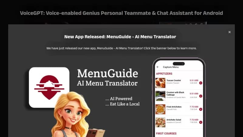 VoiceGPT screenshot