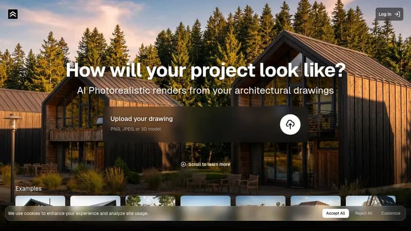 render a house website