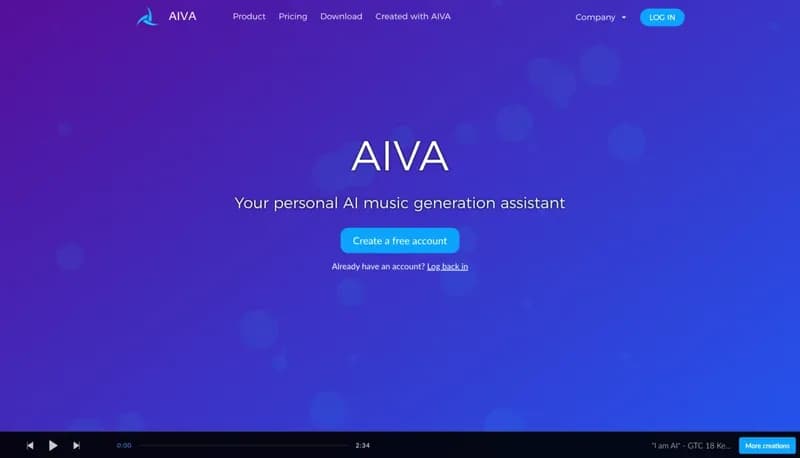 AIVA screenshot