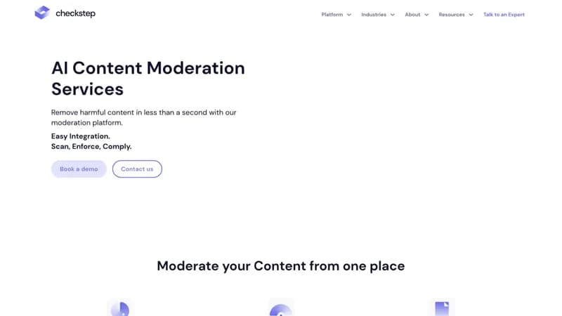 Checkstep screenshot