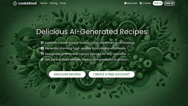 cookaifood website