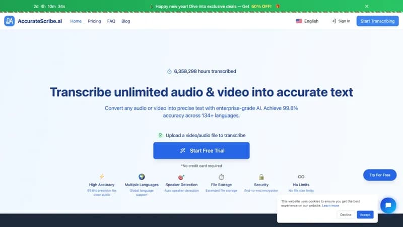 AccurateScribe.ai screenshot