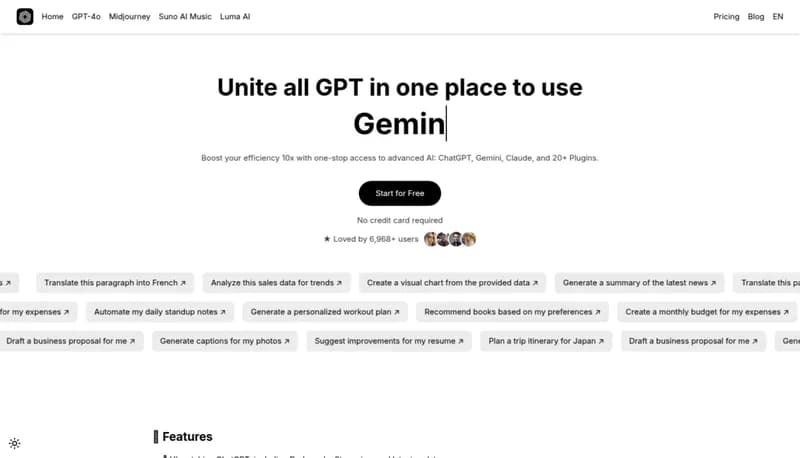 UniGPT screenshot