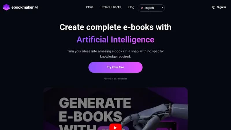 ebookmaker.ai website