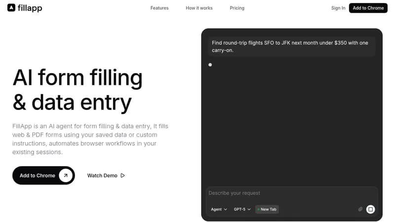 fillapp website
