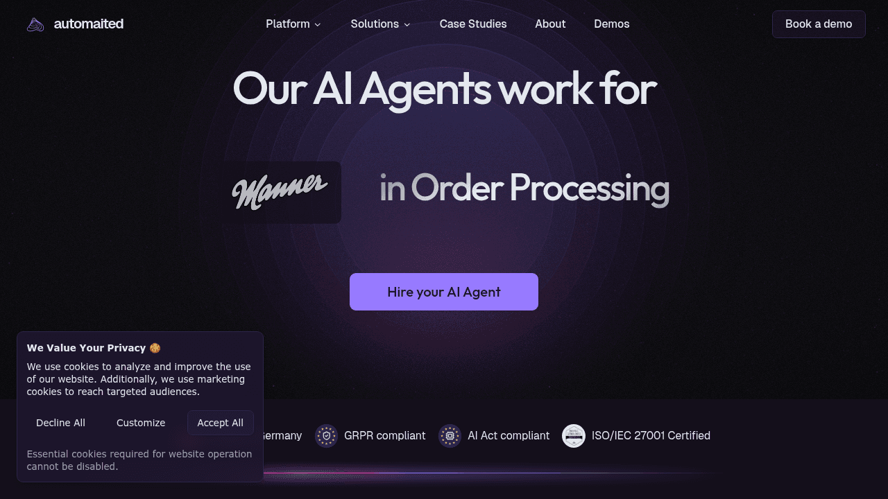 automaited website
