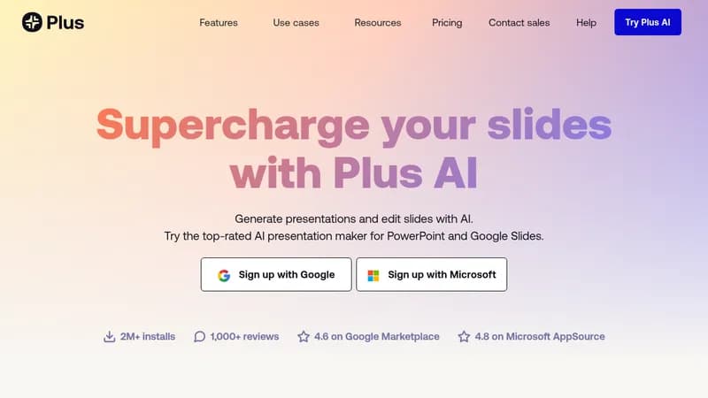 plus ai website