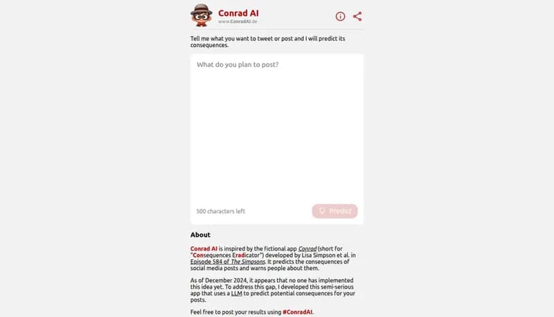 Conrad AI screenshot