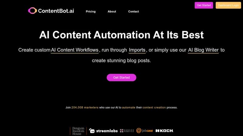 contentbot.ai website