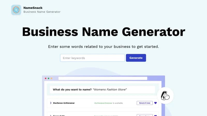 namesnack website