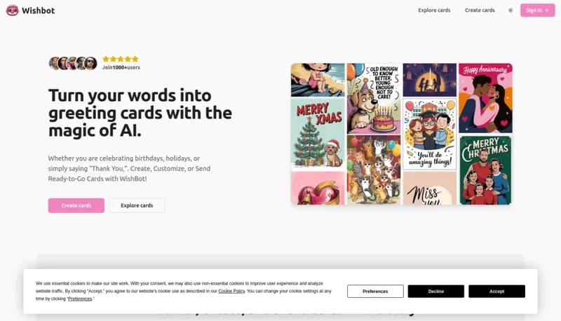 Wishbot screenshot