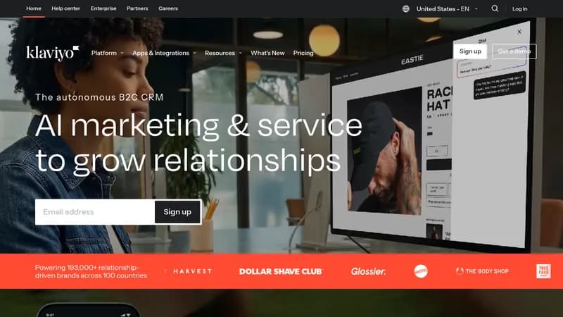 klaviyo website