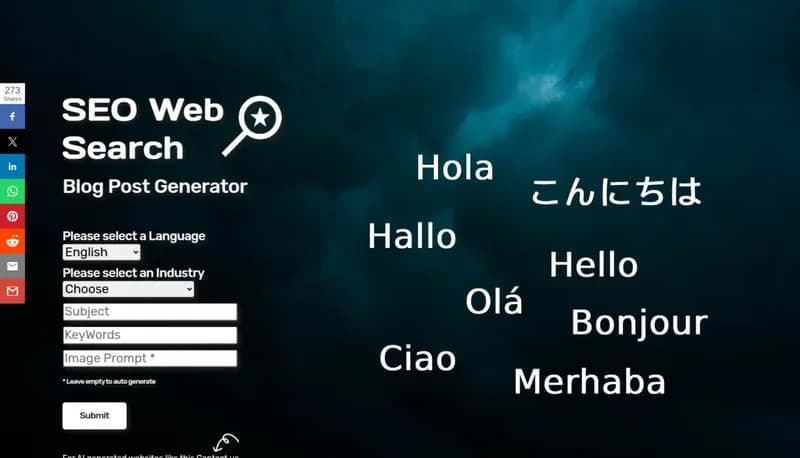 Blog Post Generator screenshot