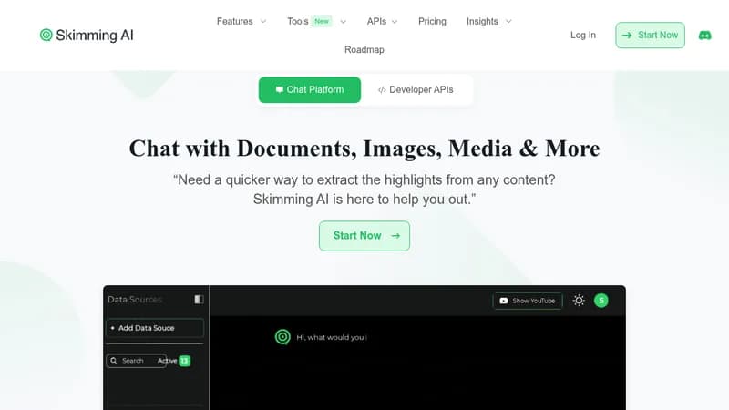 skimming ai website