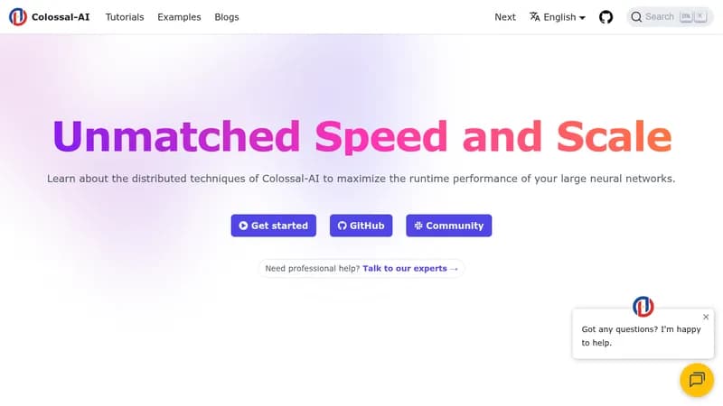 colossal-ai website