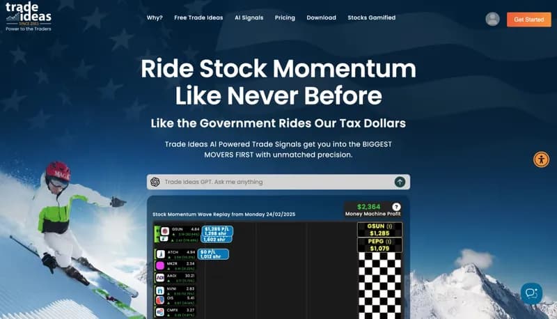 Trade Ideas screenshot