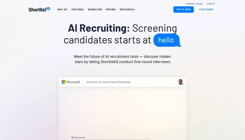 ShortlistIQ screenshot